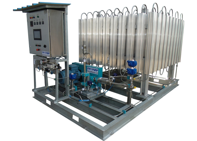 Automatic Cryogenic Pump Skid with PLC